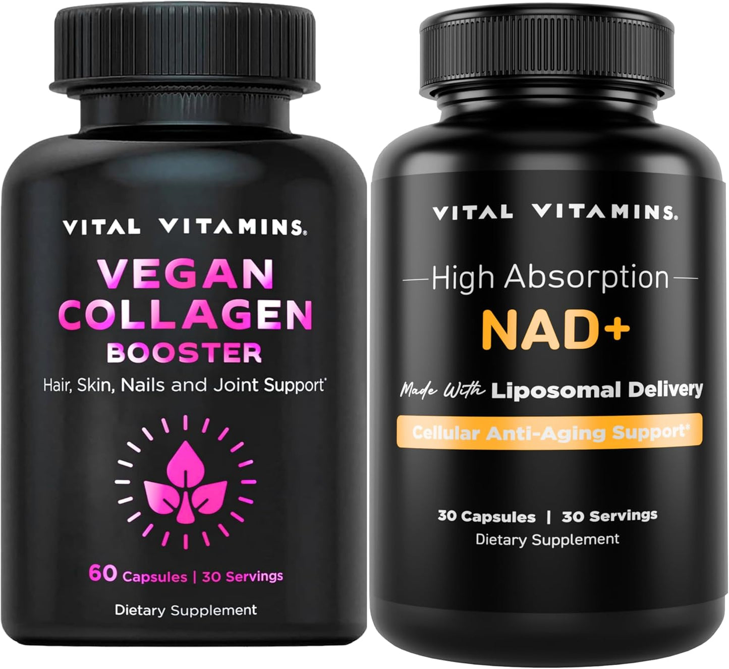 Vital Vitamins Vegan Collagen Booster + NAD+ Supplement Gsupps Australia