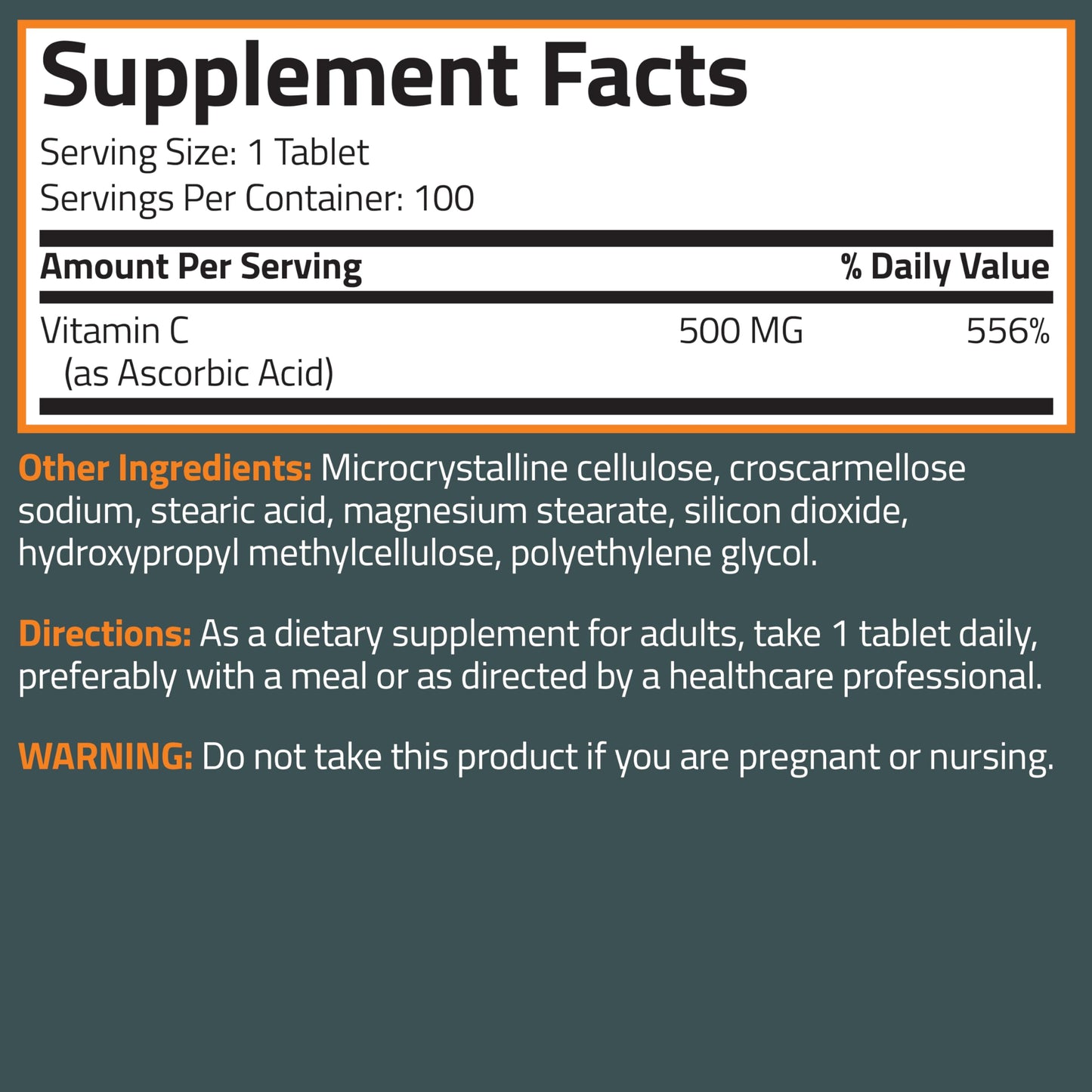Bronson Vitamin C 500 MG Supports a Healthy Immune System & Antioxidant Protection, Non-GMO, 250 Vegetarian Tablets Bronson