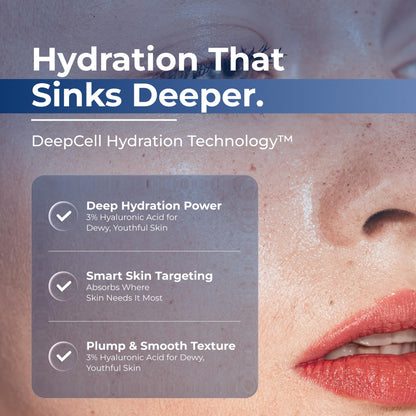 TURMSKIN® Hyaluronic Acid Serum Ampoules [ULTRA HYDRATING VIALS] - 3% Hyaluron Booster for Glass Skin & Anti Aging - 24 Hours Hydration Turmskin