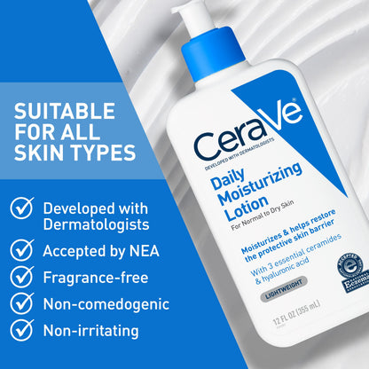 CeraVe Daily Moisturizing Lotion, Face and Body Lotion, Skin care, 19oz CeraVe