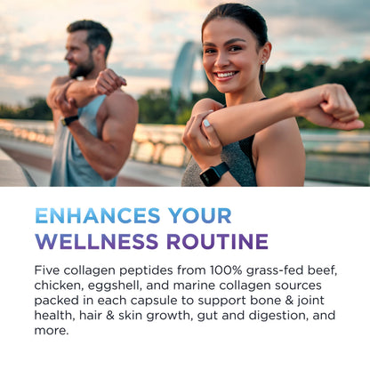 DR. EMIL NUTRITION Women's Multi Collagen Pills | Collagen Supplements to Support Hair, Skin, Nails, & Joints | Hydrolyzed Collagen Supplements Types DR. EMIL NUTRITION