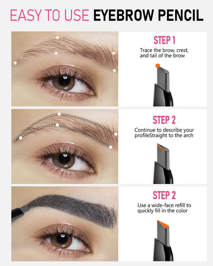 Yfulfill Gray Eyebrow Pencils for Older Women with Grey/Silver/White Hair YFulfill