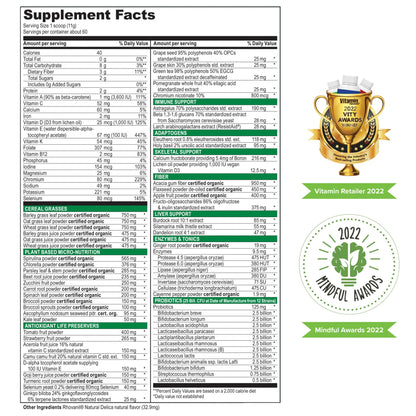 Vibrant Health, Green Vibrance, Vegan Superfood Powder, Boost Energy, 60 Servings Vibrant Health