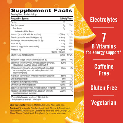 Emergen-C 1000mg Vitamin C Powder for Daily Immune Support Caffeine Free Vitamin C Supplements with Zinc and Manganese Emergen-C