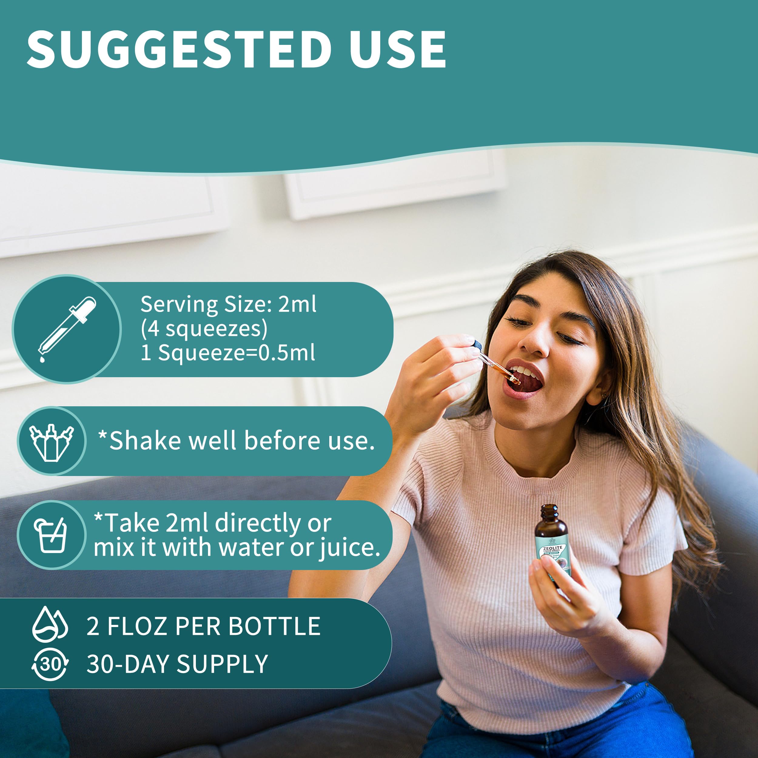 Zeolite Drops for Women,Adults and Kids- Clinoptilolite Zeolite Liquid Drops with Vitamin B12 & D3 - Heavy Metal Support, Immune Health, Natural Metabolism, Energy & Clear Skin - 30 Day Vegan Supply Herbance buy australia supplements