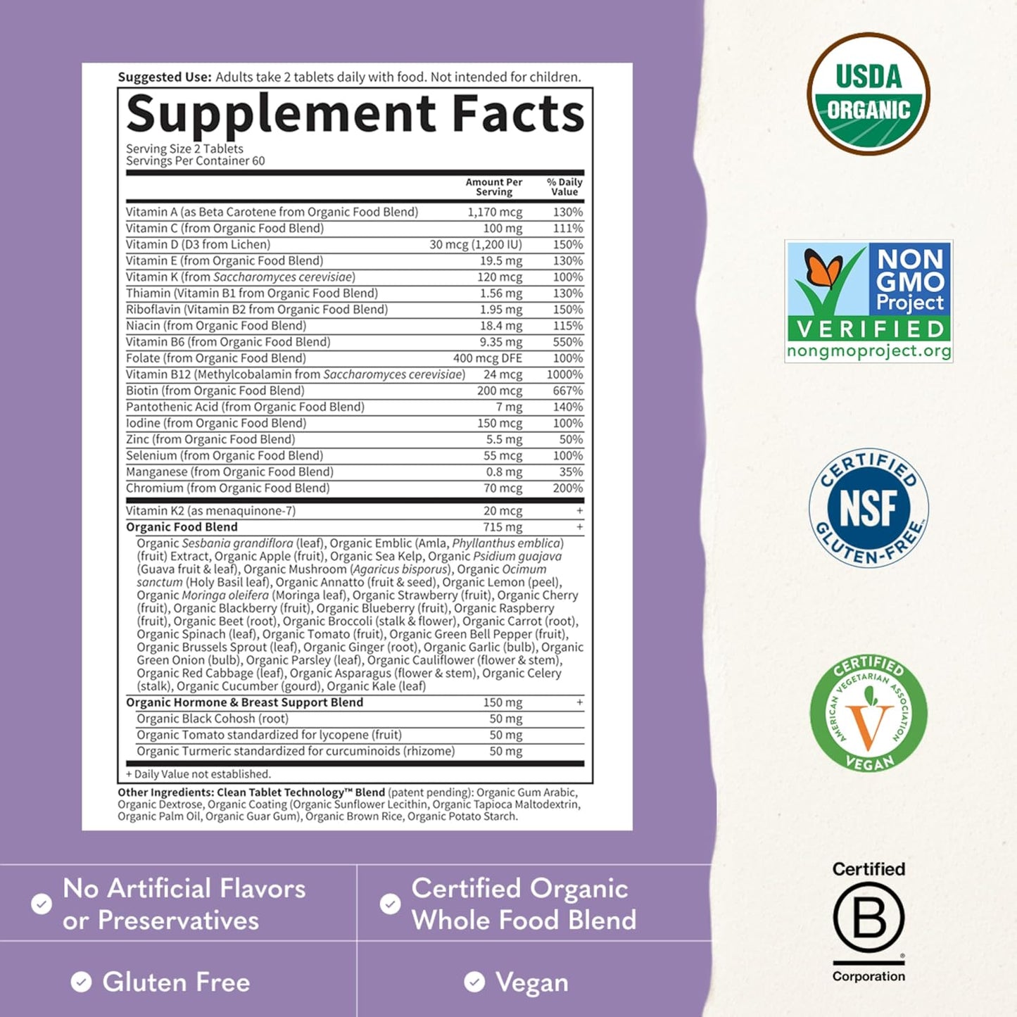 Garden Of Life, Organic Women's 40 Plus Multivitamin, 120 Count Gsupps Australia