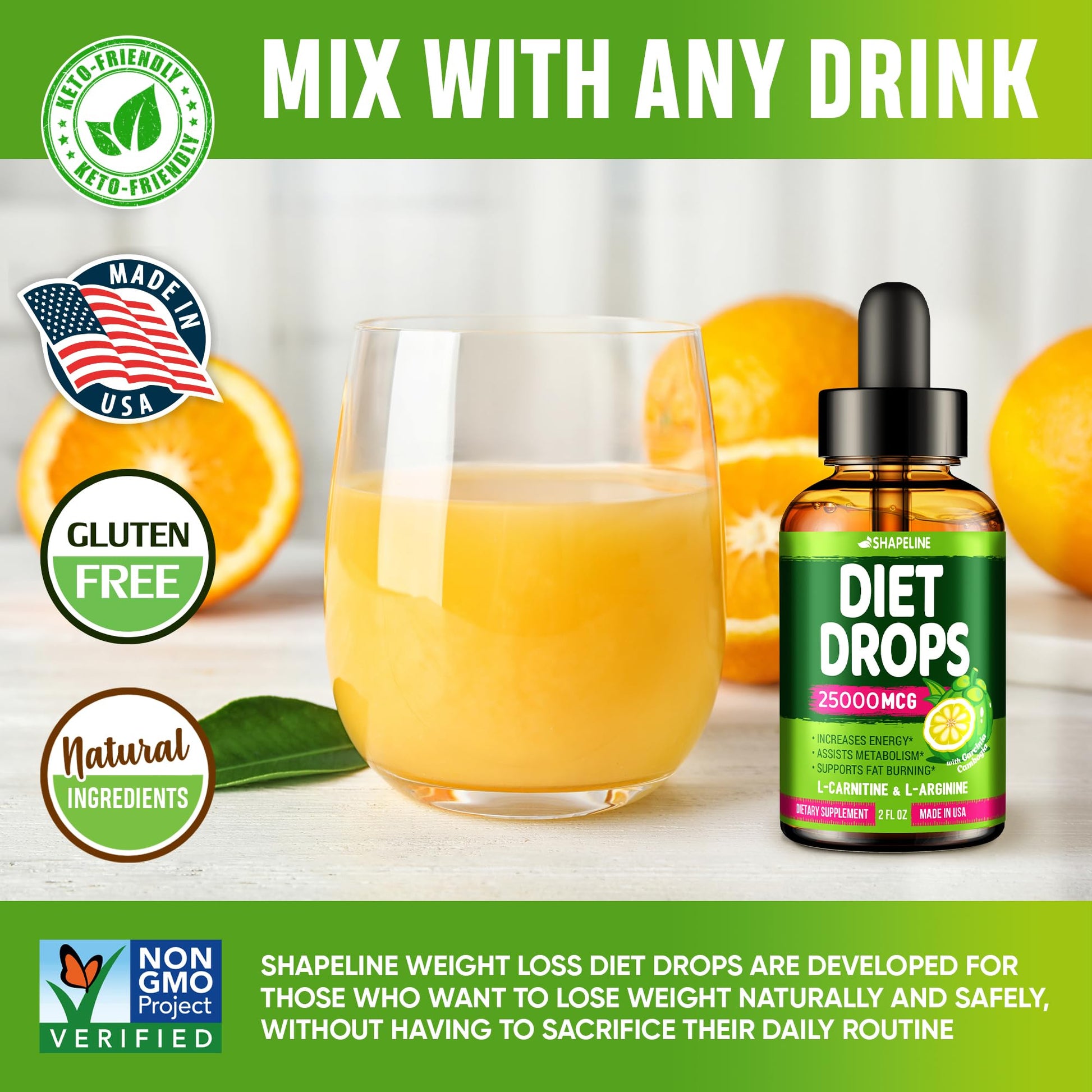 Weight Loss Drops - Appetite Suppressant for Women & Men - Made in the USA - Natural SHAPELINE buy australia supplements