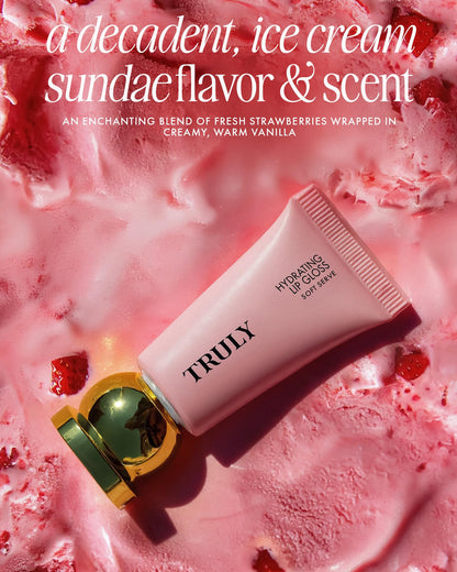 Truly Beauty Soft Serve Hydrating Lip Gloss | Sheer Rosy Pink Tint Truly