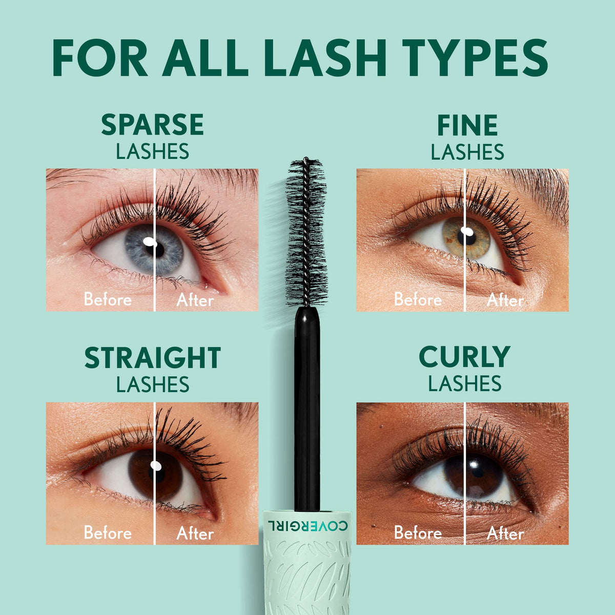 Covergirl Lash Blast Cleantopia Mascara, Volumizing, Smudge-Proof, Vegan Formula, Extreme Black 800, 1 Count COVERGIRL
