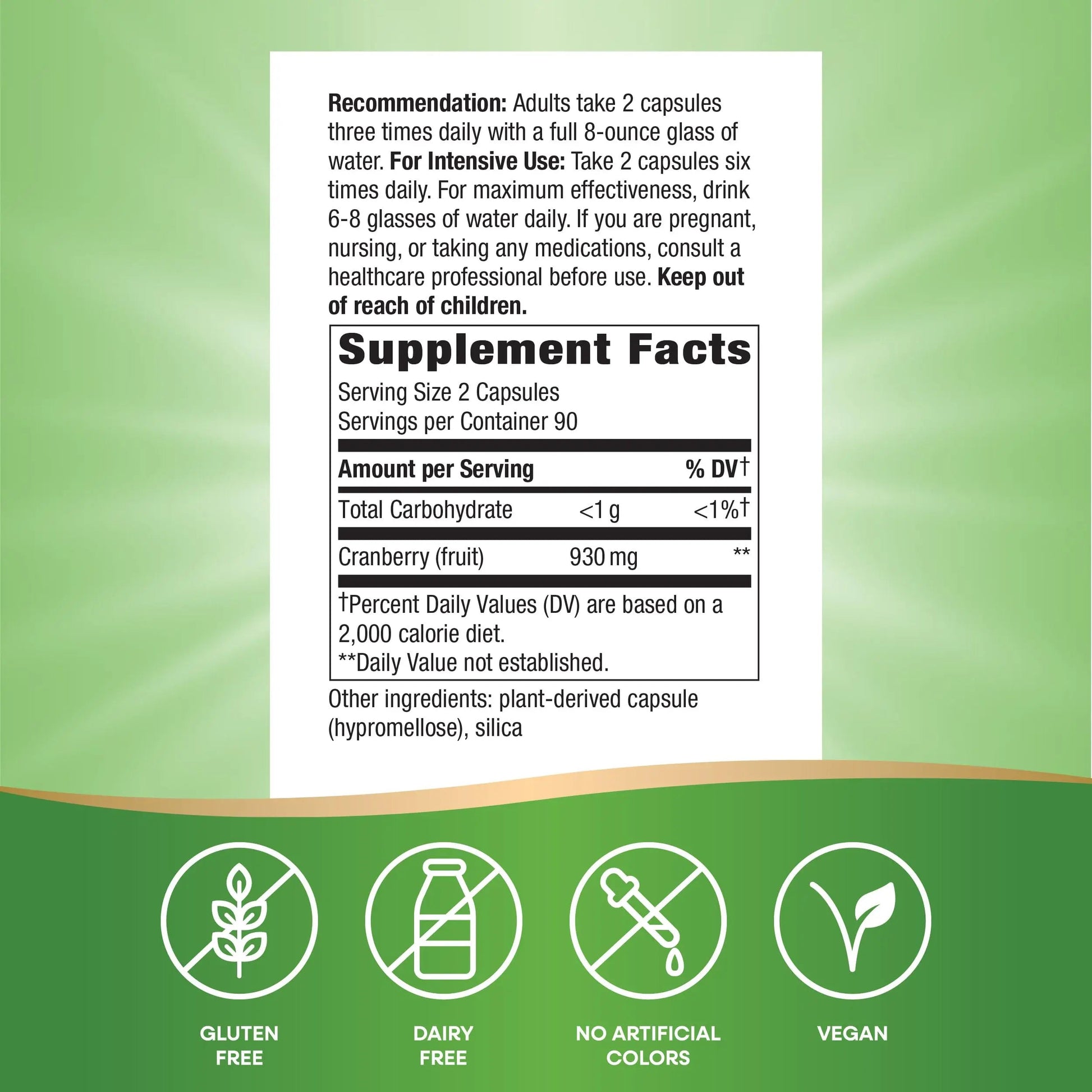 Nature's Way Cranberry Fruit, Cranberry Supplements, Supports Urinary Tract Health*, 930 mg per 2-Capsule Serving, 180 Capsules (Packaging May Vary) Nature's Way buy australia supplements