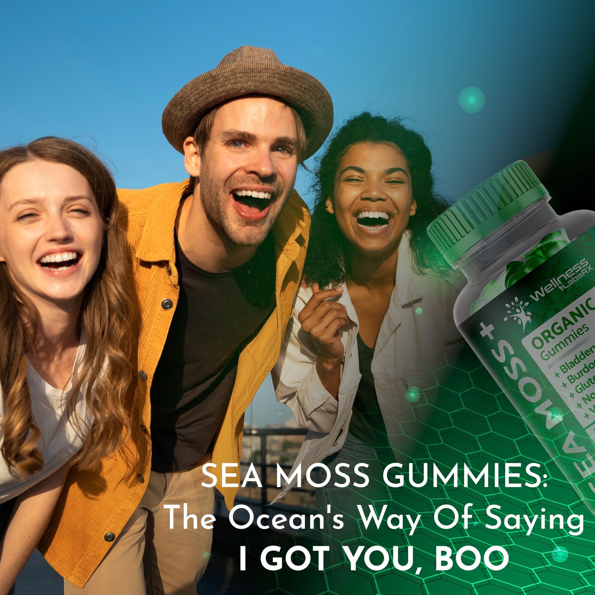 WELLNESS LABSRX Sea Moss Gummies, 3200mg Organic Seamoss, Irish Sea Moss WELLNESS LABSRX buy australia supplements
