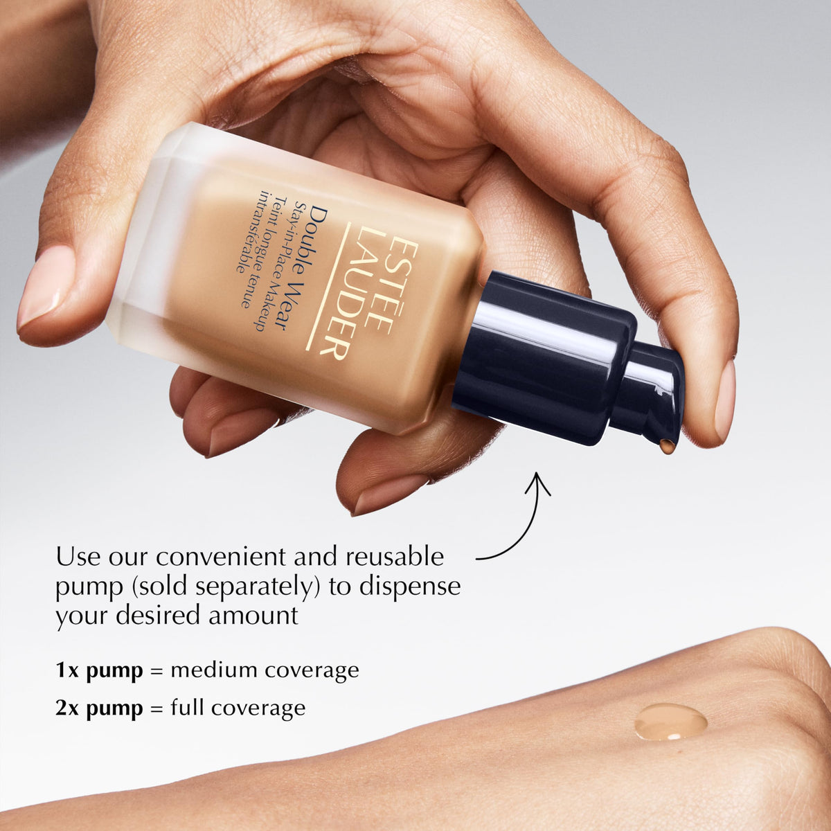 Estée Lauder Double Wear Stay-in-Place Foundation Makeup | 36-Hour Long-Wear Oil-Free Liquid Matte Foundation | Hydrating, Breathable, Buildable | New Formula, 1 Fl Oz, 2N2 Buff Estée Lauder
