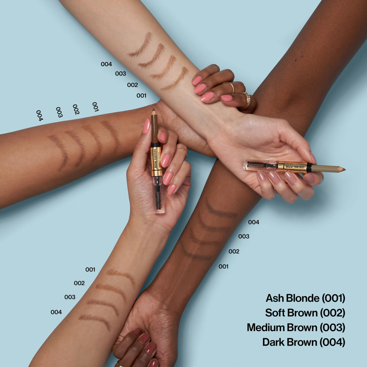 Revlon ColorStay Brow Fantasy Pencil & Gel, 004 Dark Brown REVLON