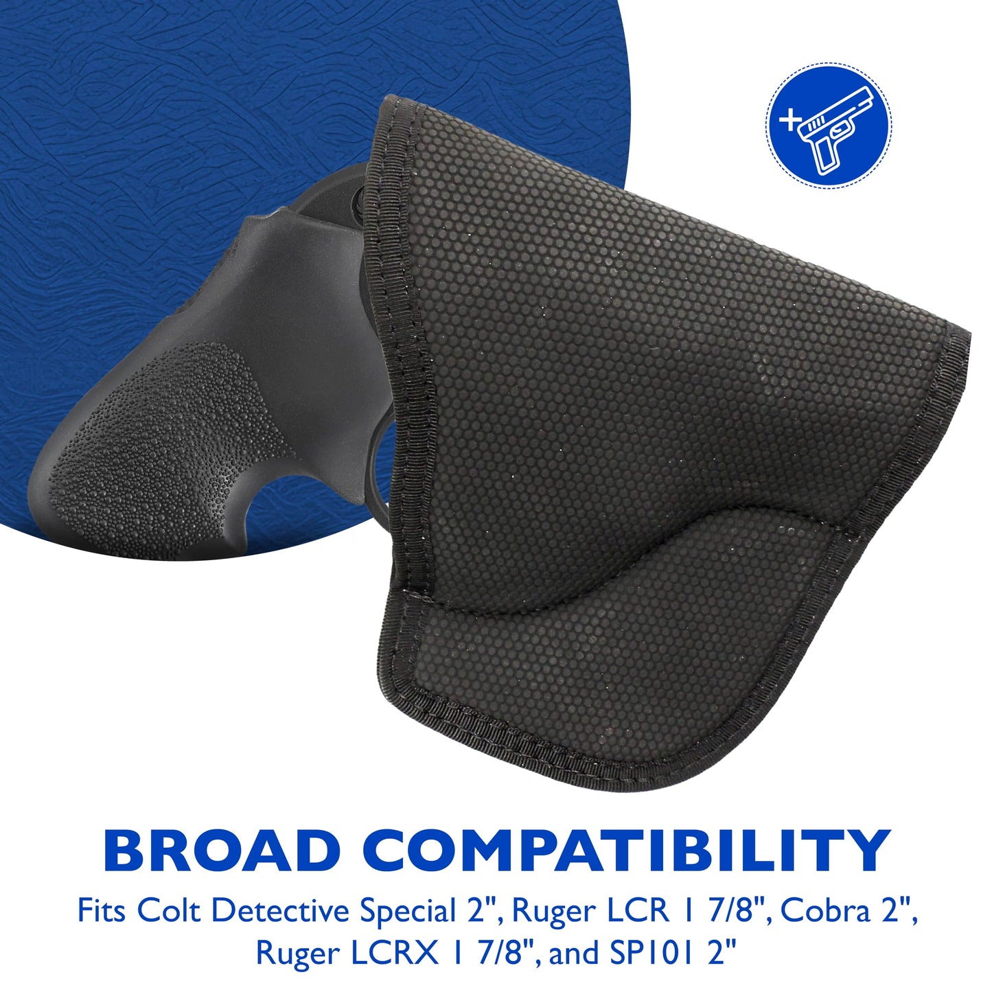 DeSantis Nemesis - Gun Pocket Holsters for Concealed Carry, Concealed Pocket Holster for Pistols, Revolvers, Soft, Designed for Comfort & Discreet Carry, Ambidextrous Gsupps Australia