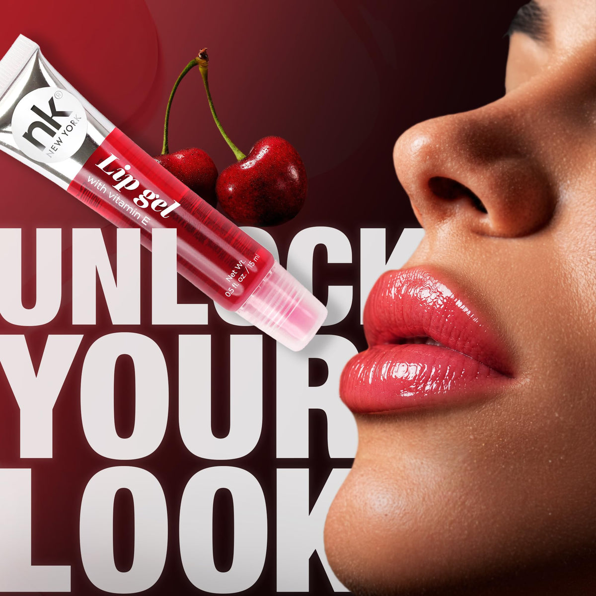 NICKA K NEW YORK, Hydrating Lip Gel Set, Assorted, Vitamin E, 5-Pack NICKA K NEW YORK