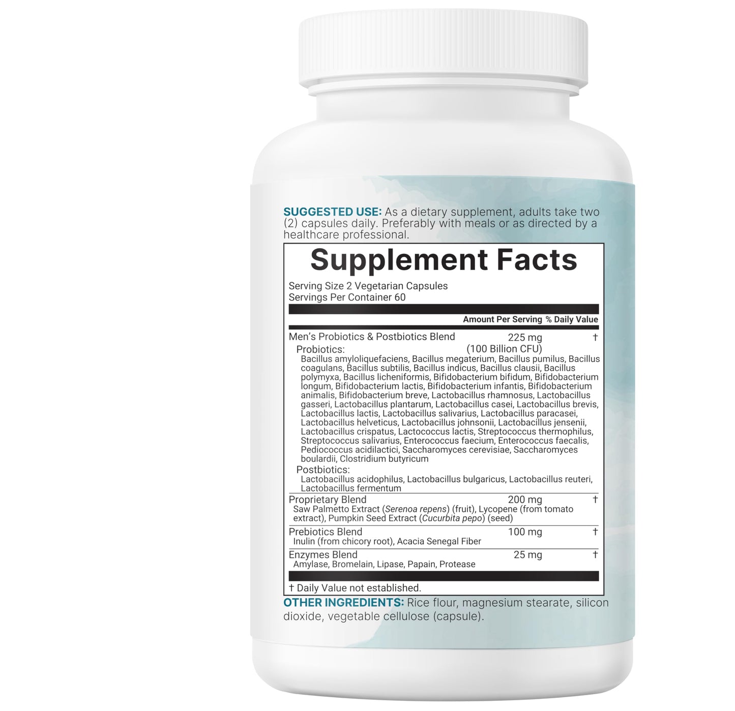 Micro Ingredients Probiotics for Men 100 Billion CFU, 40 Strains, 120 Vegetarian Capsules | Pre, Probiotics, Postbiotics & Enzymes | Pre, Probiotics, Enzymes, Saw Palmetto, Pumpkin Seed & Lycopene Micro Ingredients