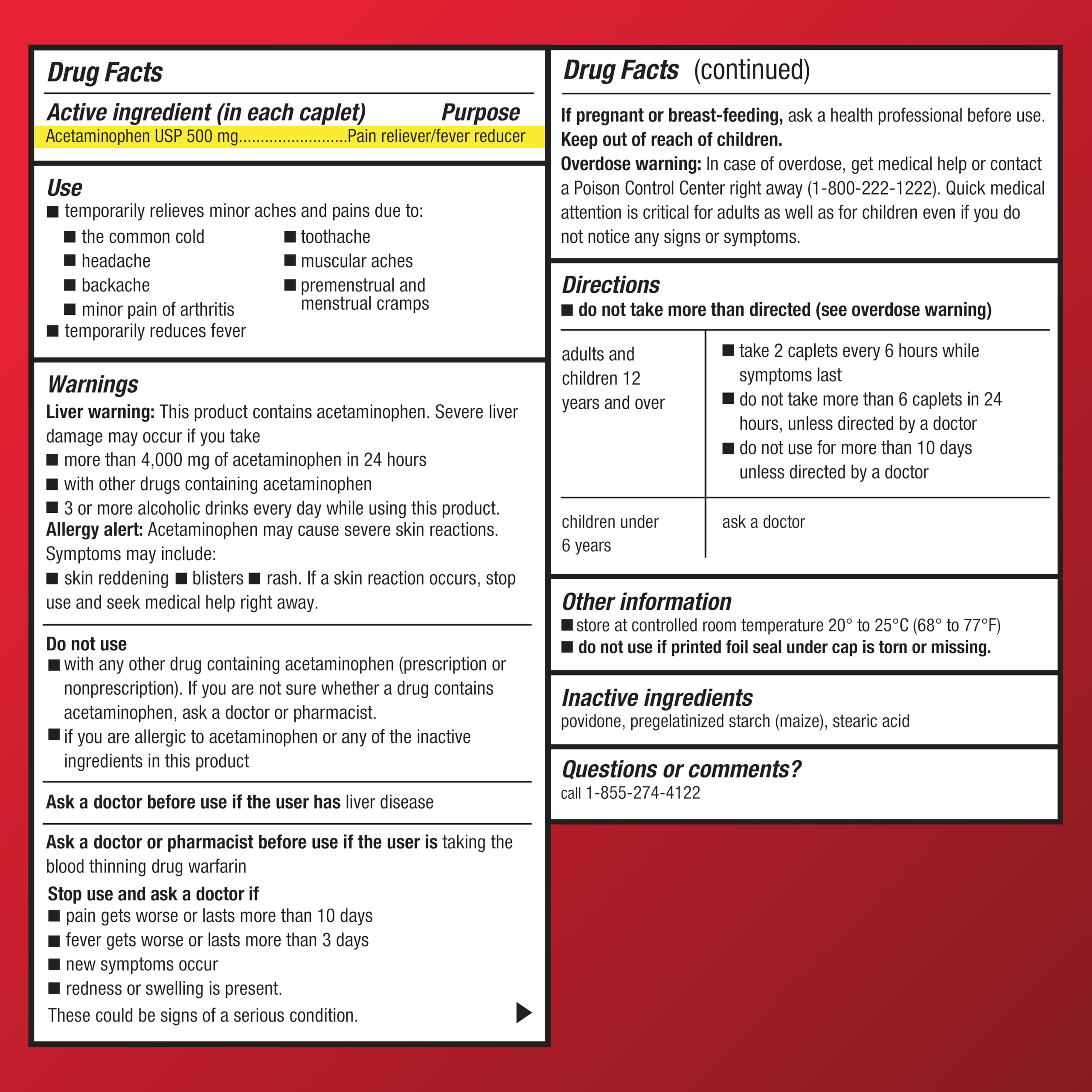 Amazon Basic Care Extra Strength Pain Relief, Acetaminophen Caplets, 500 mg, Pain Reliever/Fever Reducer, 100 Count Amazon Basic Care buy australia supplements