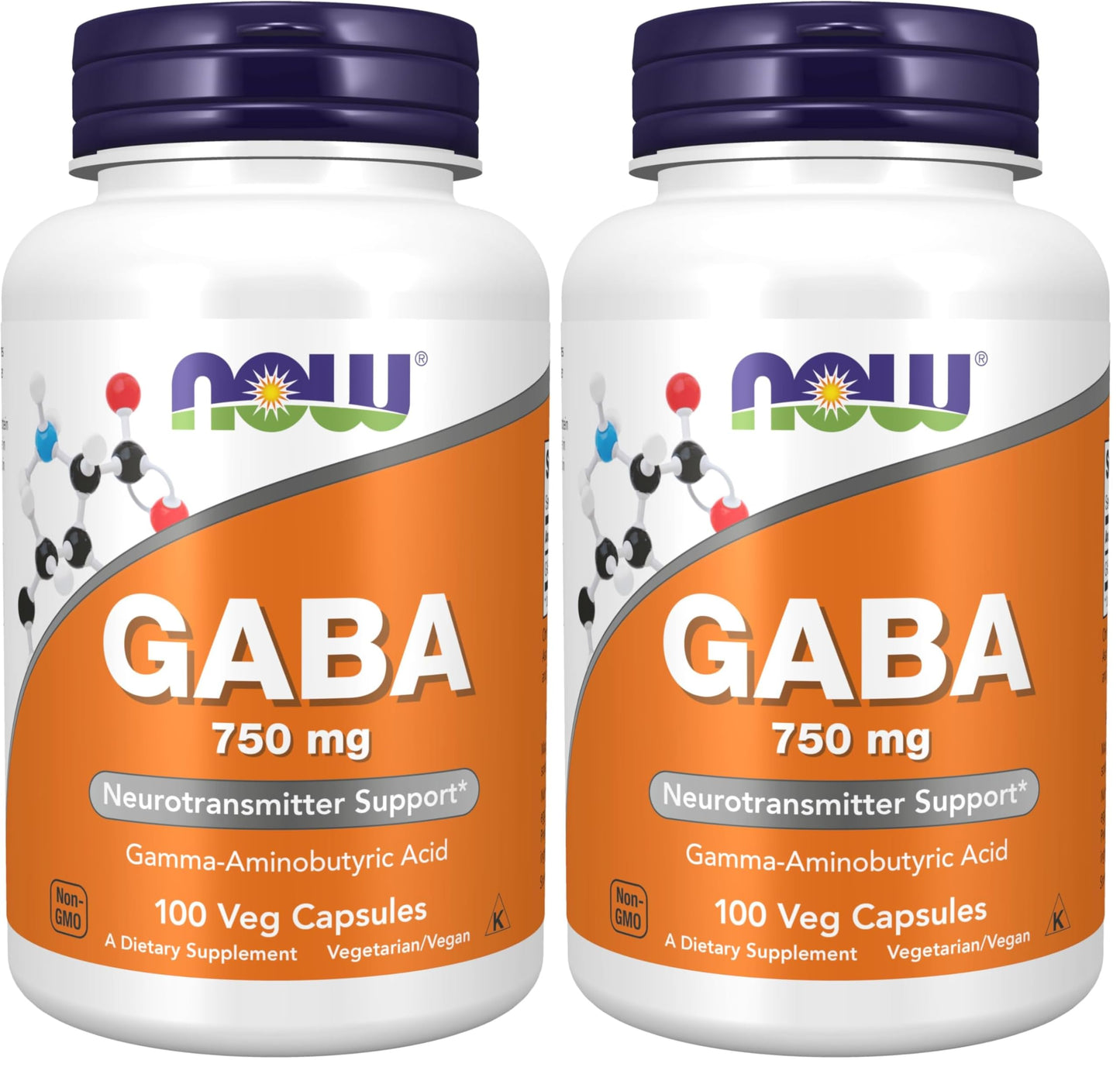 Now Foods, Gaba 750mg, 100 Veg Capsules Gsupps Australia