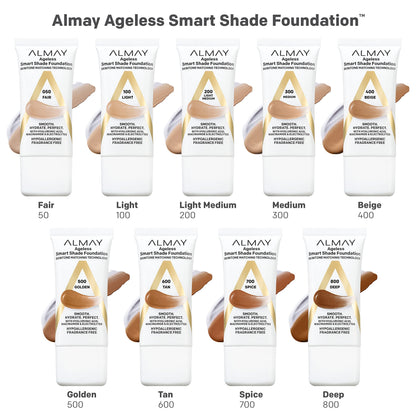 Almay Smart Shade Ageless Foundation, 50 Fair, 1 fl oz Almay