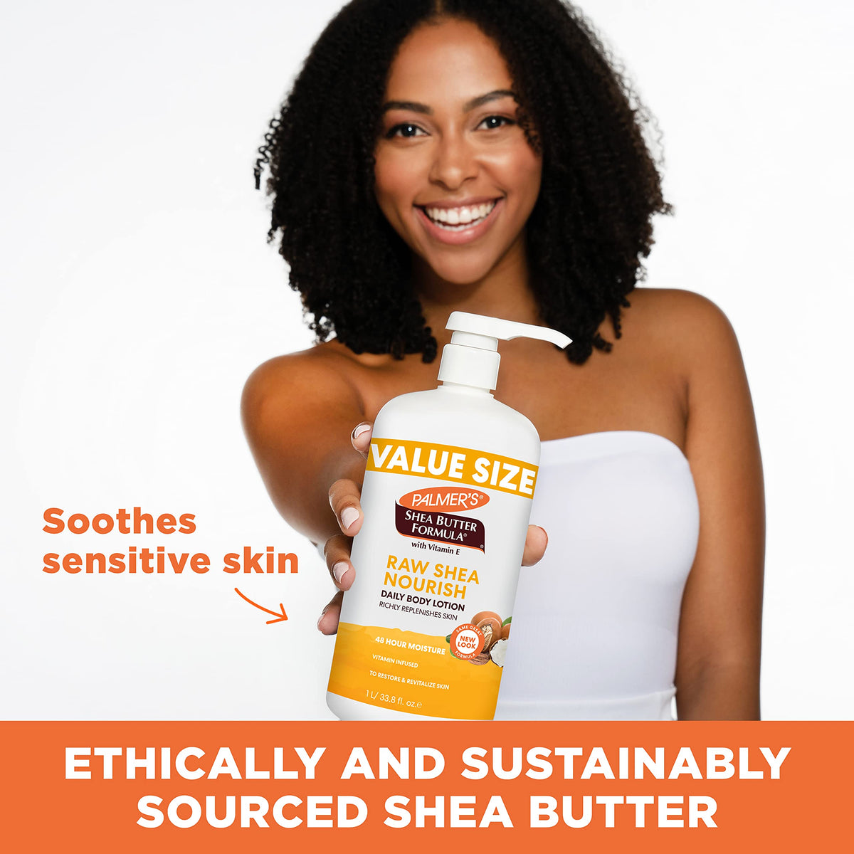 Palmer's Raw Shea Body Lotion for Dry Skin (33.8 Oz) Palmer's