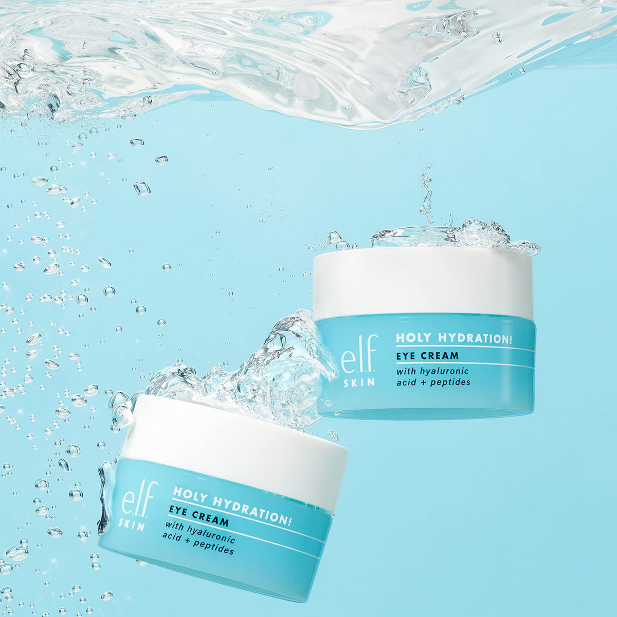 e.l.f. SKIN Holy Hydration! Eye Cream, Rich Hydrating Eye Cream For Minimizing Dark Circles, Infused With Hyaluronic Acid, Vegan & Cruelty-free e.l.f.