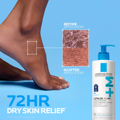 La Roche-Posay Lipikar AP+Max Triple Repair Moisturizing Body Cream,13.52oz La Roche-Posay