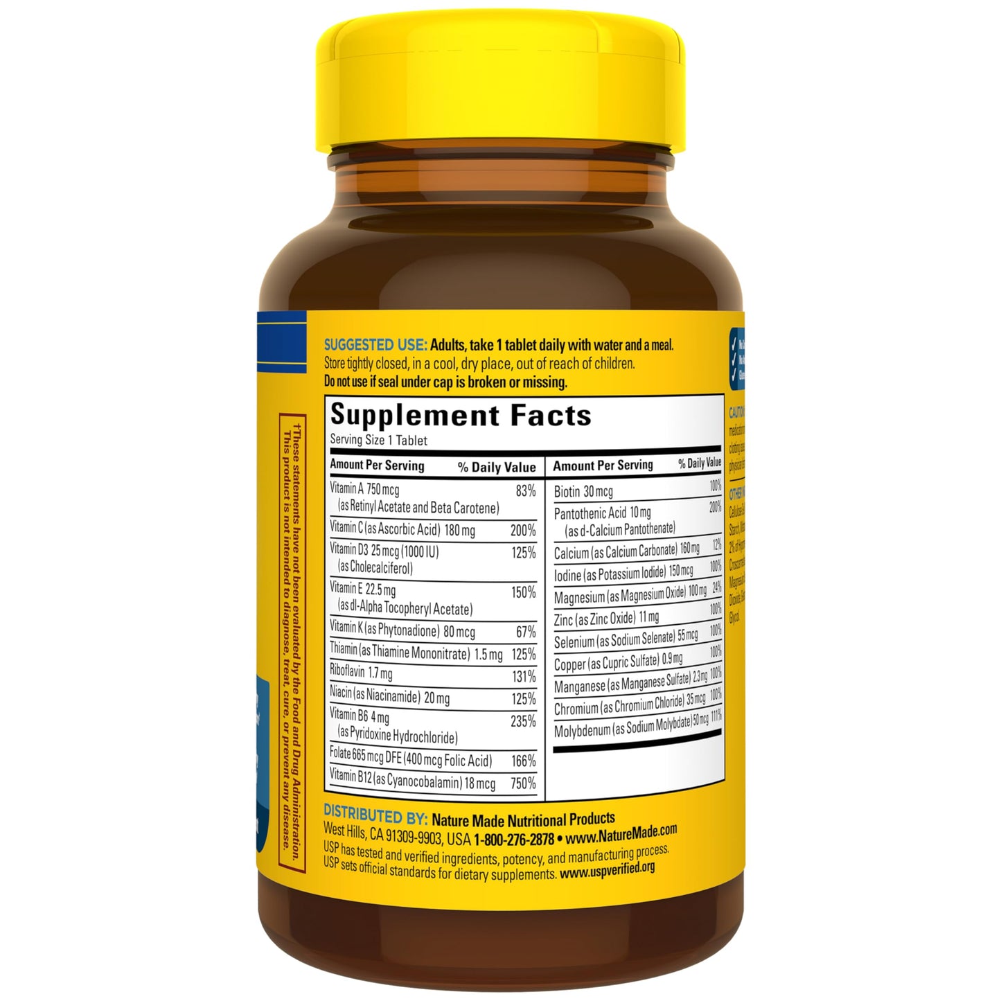 Nature Made Multivitamin for Him, Mens Multivitamins with No Iron, Daily Nutritional Support, Nature Made Multi Mens Vitamins & Minerale Nature Made
