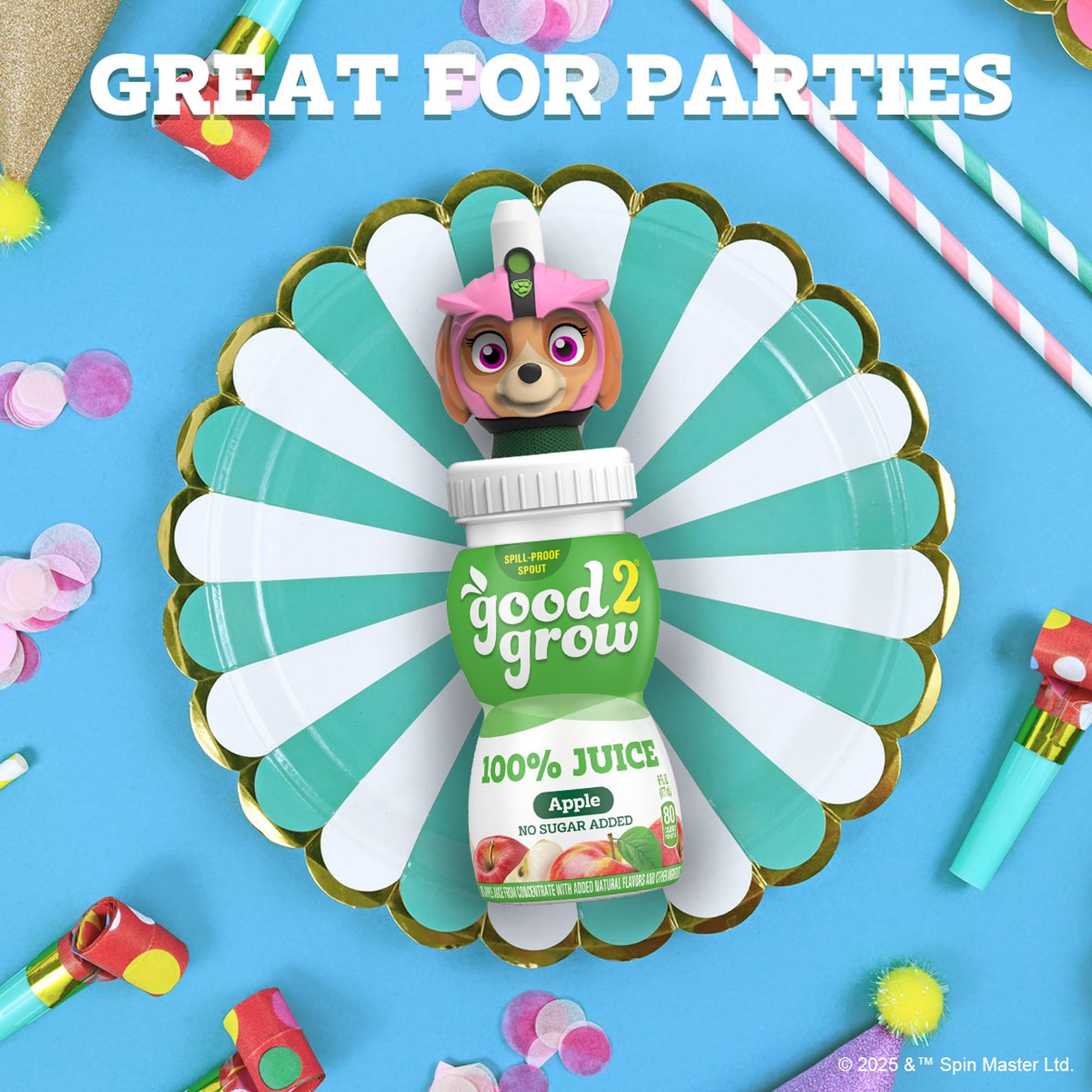 good2grow Apple Juice - 100% Juice Drinks for Kids, Fruit Juice No Sugar Added, 6 Fl Oz Juice Bottles with Spill-Proof PAW Patrol Character Tops (3 Pack) good2grow buy australia supplements