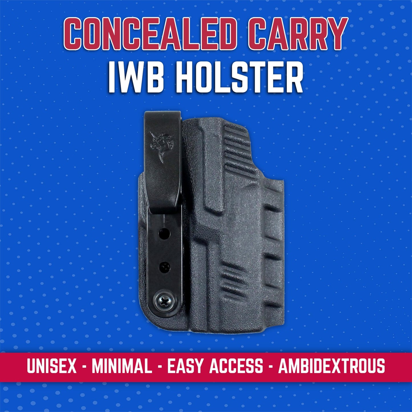 DeSantis Slim-Tuk - IWB Holster for Men and Women, Pistol Holster for Concealed Carry, Suitable for Appendix Wear, Ambidextrous, Made with Kydex, Adjustable Tension, Tuckable 360 C-Clip Gsupps Australia