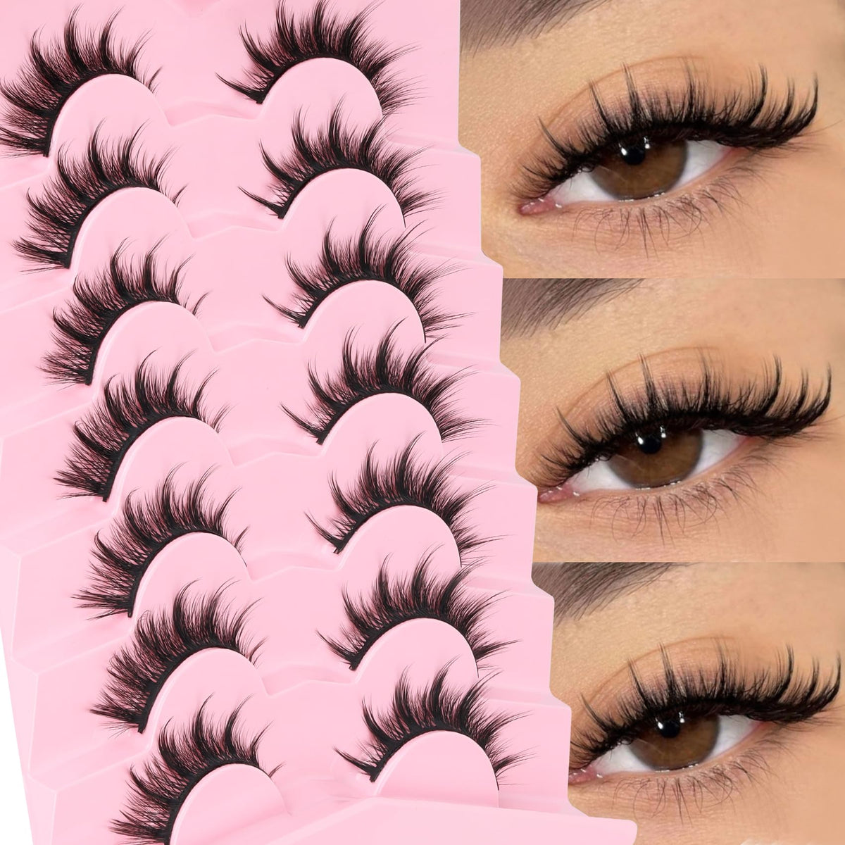 Veleasha Manga Lashes Anime False Eyelashes Cat Eye Lash Strips (Sunny) Veleasha