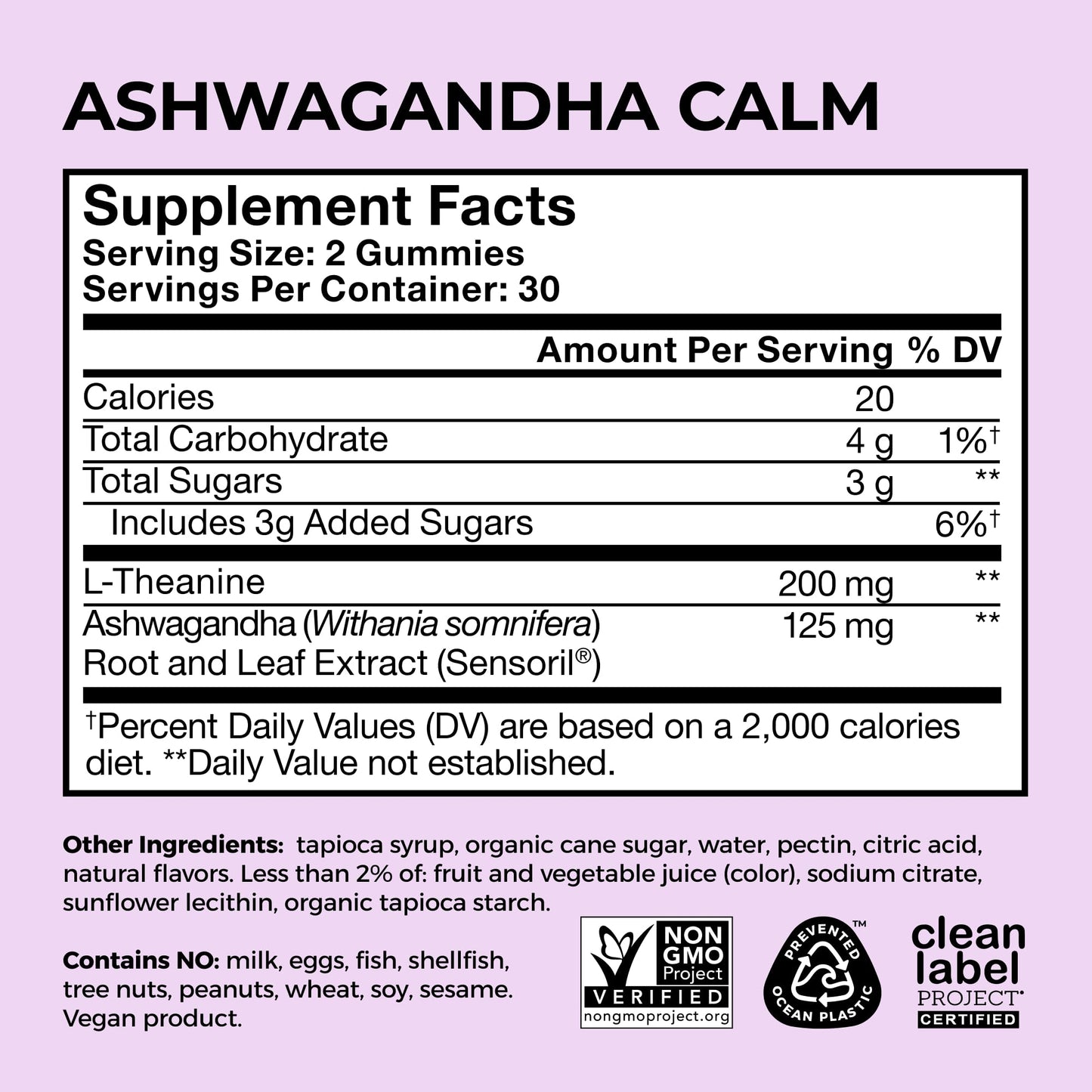 HUM Calm Ashwagandha Gummies for Women and Men, L-Theanine Ashwagandha Supplements for Daily Relaxation & Clarity Support, Vegan Fast Acting Gummy Formula, Mixed Berry Flavor, 60 Gummies