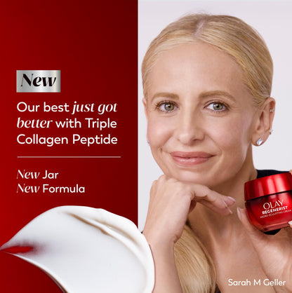 Olay Face Moisturizer, Regenerist Micro-Sculpting Cream for Women, Fragrance-Free - Anti-Aging, Anti-Wrinkle, Firming Skin Care - Triple Collagen Cream, Peptide, Hyaluronic Acid, Niacinamide, 1.7oz Olay