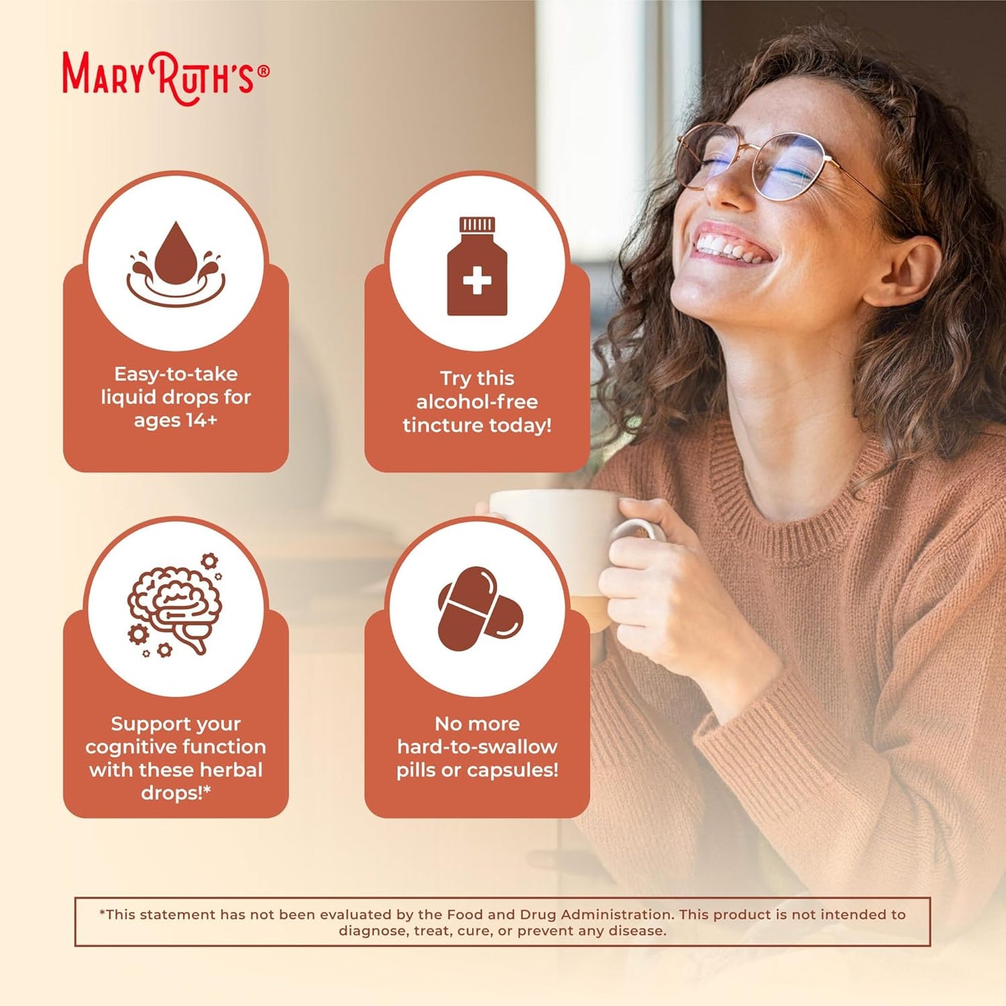 MARYRUTH'S Ashwagandha Root Liquid Drops | Mood & Stress Support Supplement | Calm & Relaxation | 590mg Ashwagandha | Adaptogen & Nervine | Vegan | USDA Organic | CLP Certified | Non-GMO | 1 oz