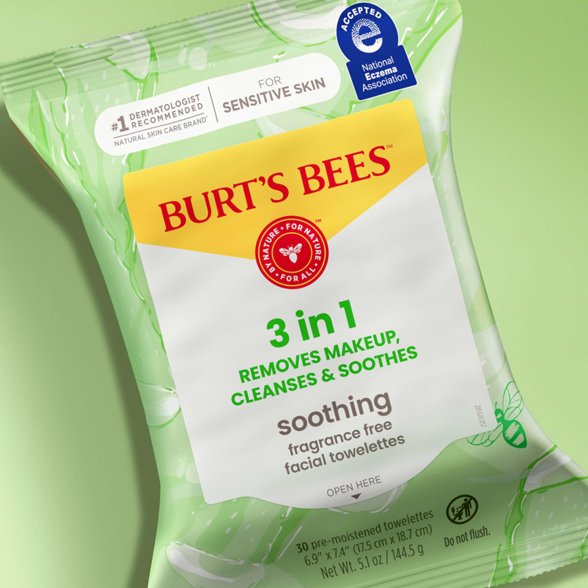 Burt's Bees Soothing Fragrance Free Facial Towelettes, 30 ct., Burt's Bees