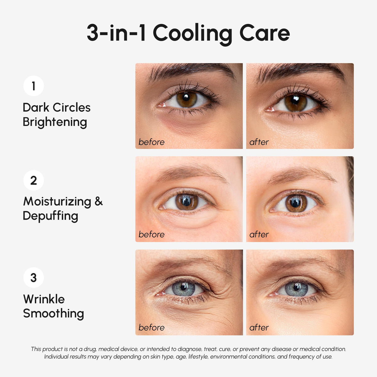 MAREE Eye Gels - Under Eye Patches for Puffy Eyes with Hyaluronic Acid MAREE