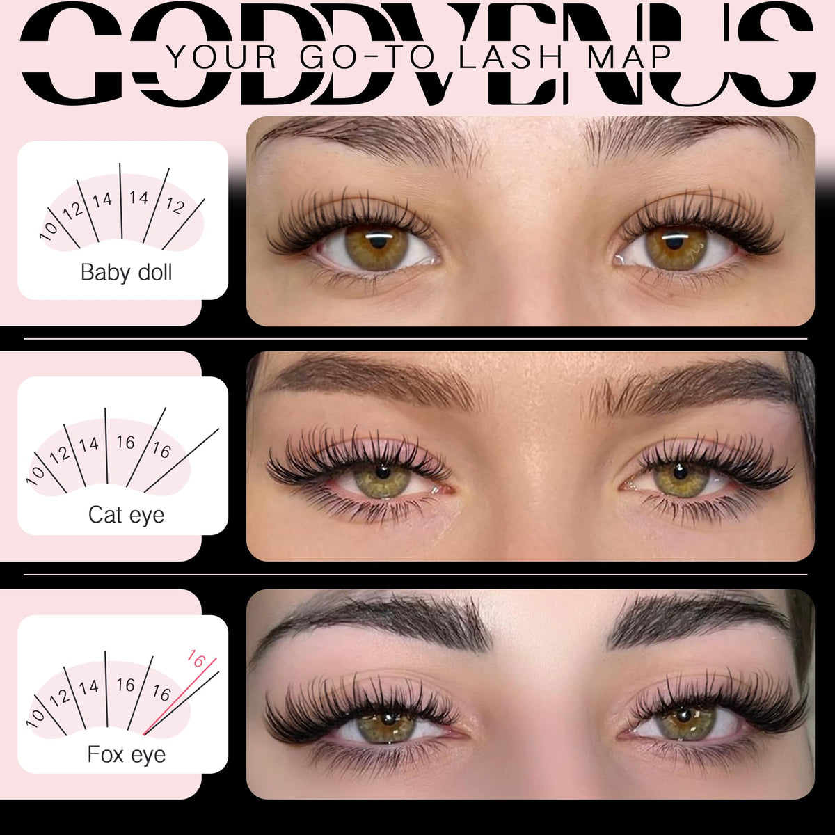 Goddvenus Plush Lash Clusters Natural Wispy Cluster Eyelash Extensions, Fluffy DIY Lash Extension at Home for Natural Look, D Curl Individual Eyelashes Goddvenus