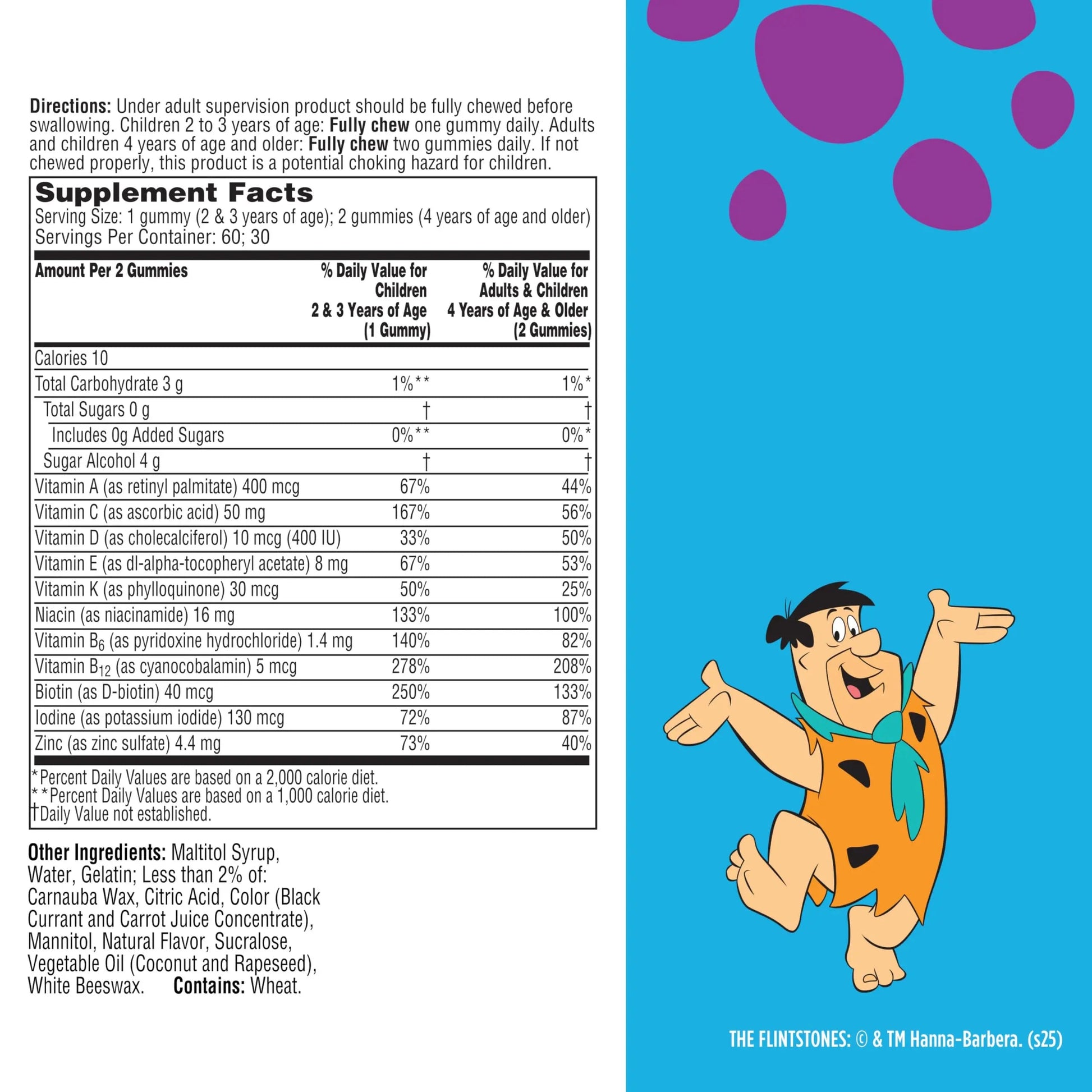 Flintstones Multivitamins for Kids, Sugar Free Kids Multivitamin Gummies, with Vitamins A, C, E, B6 & B12, Raspberry Flavored Gummy Vitamins, 60 Count Flintstones Vitamins buy australia supplements