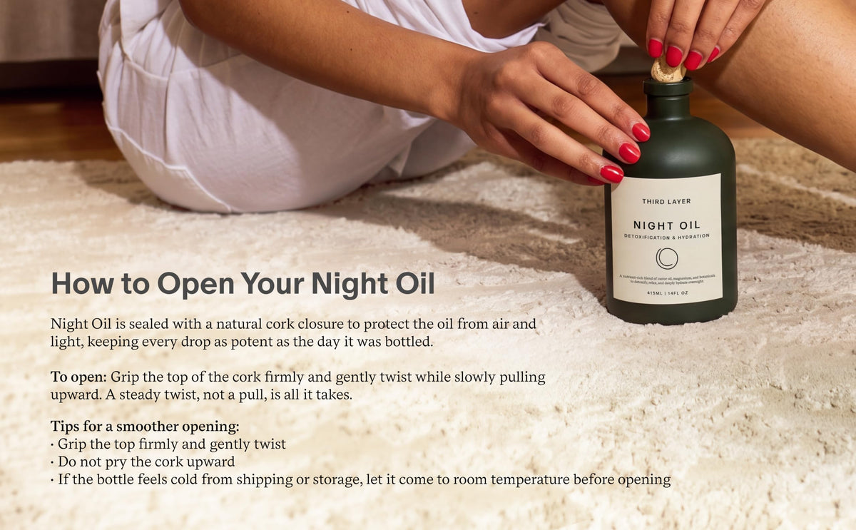 Third Layer Castor Oil Body Oil, with Magnesium, Hibiscus & Frankincense Third Layer
