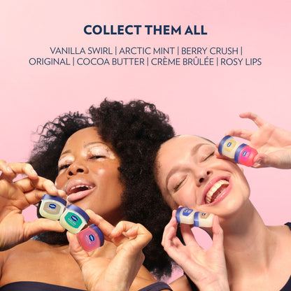 Vaseline Lip Therapy Rosy Lips Tinted Lip Balm, Moisturizing 0.5oz 2ct Vaseline