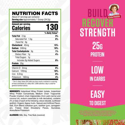 RYSE Loaded Protein Powder - Jet-Puffed Marshmallow - 25g Whey Protein Isolate & Concentrate with Prebiotic Fiber & MCTs - Low Carb, Low Sugar, Digestive-Friendly - 27 Servings / 2 lb Tub