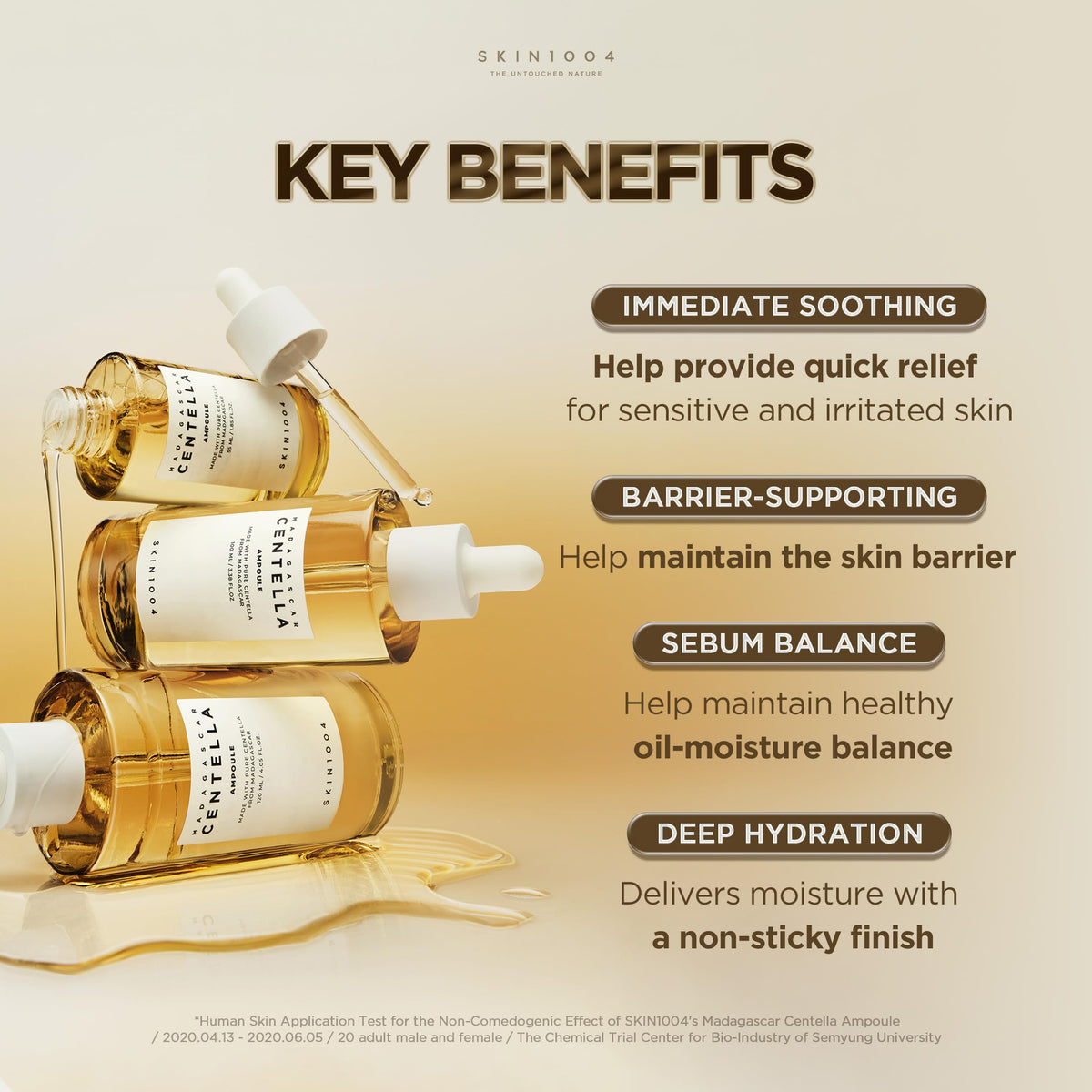 SKIN1004 [Hudson's Pick] Madagascar Centella Ampoule, Korean Face Serum with Centella Asiatica for Hydrating & Moisturizing, Soothing Facial Serum for Skin Balance, Korean Skin Care, 3.38 fl.oz, 100ml SKIN1004