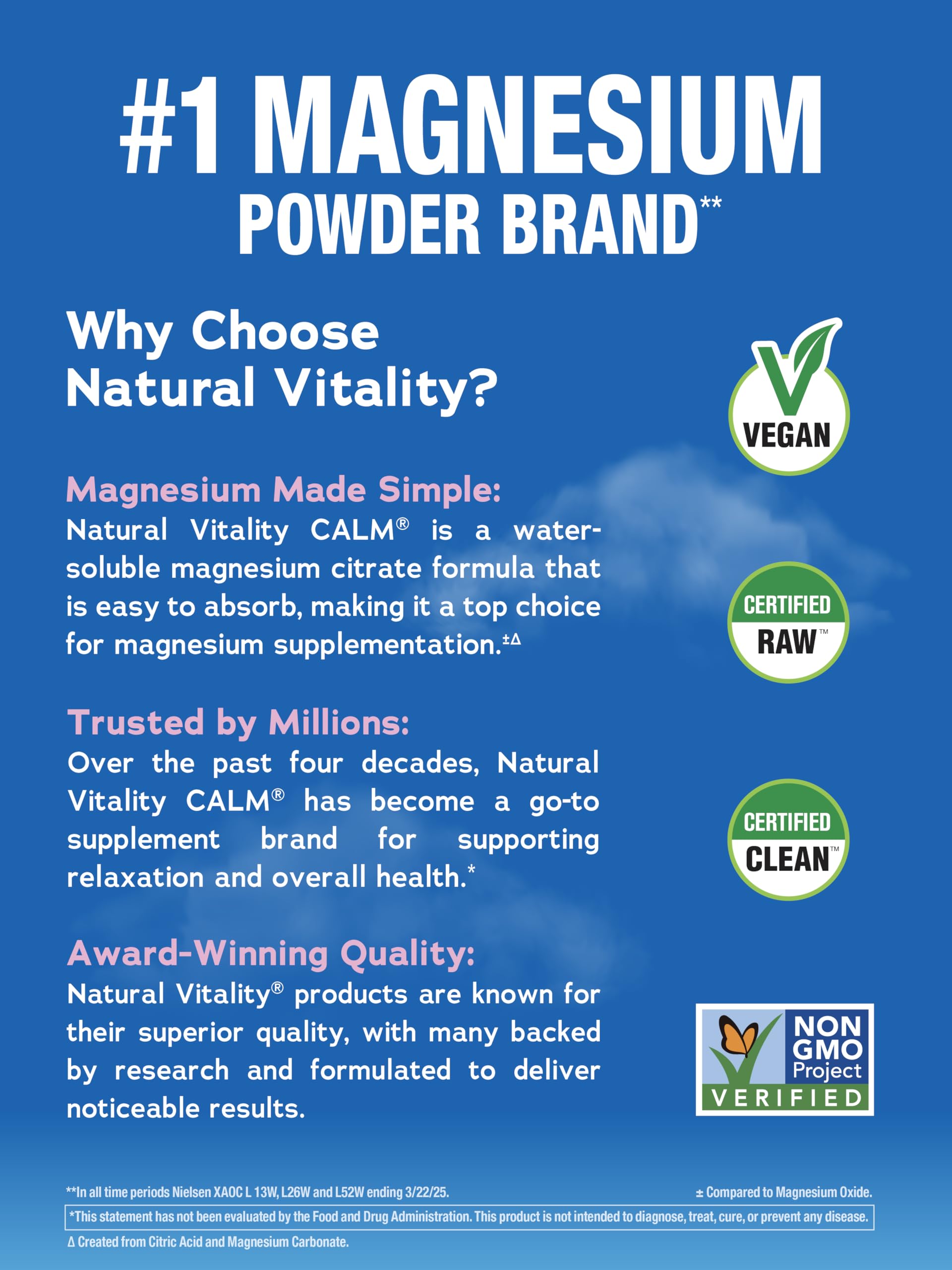 Natural Vitality Calm Powder Rasp Lemon, 8 oz Natural Vitality buy australia supplements