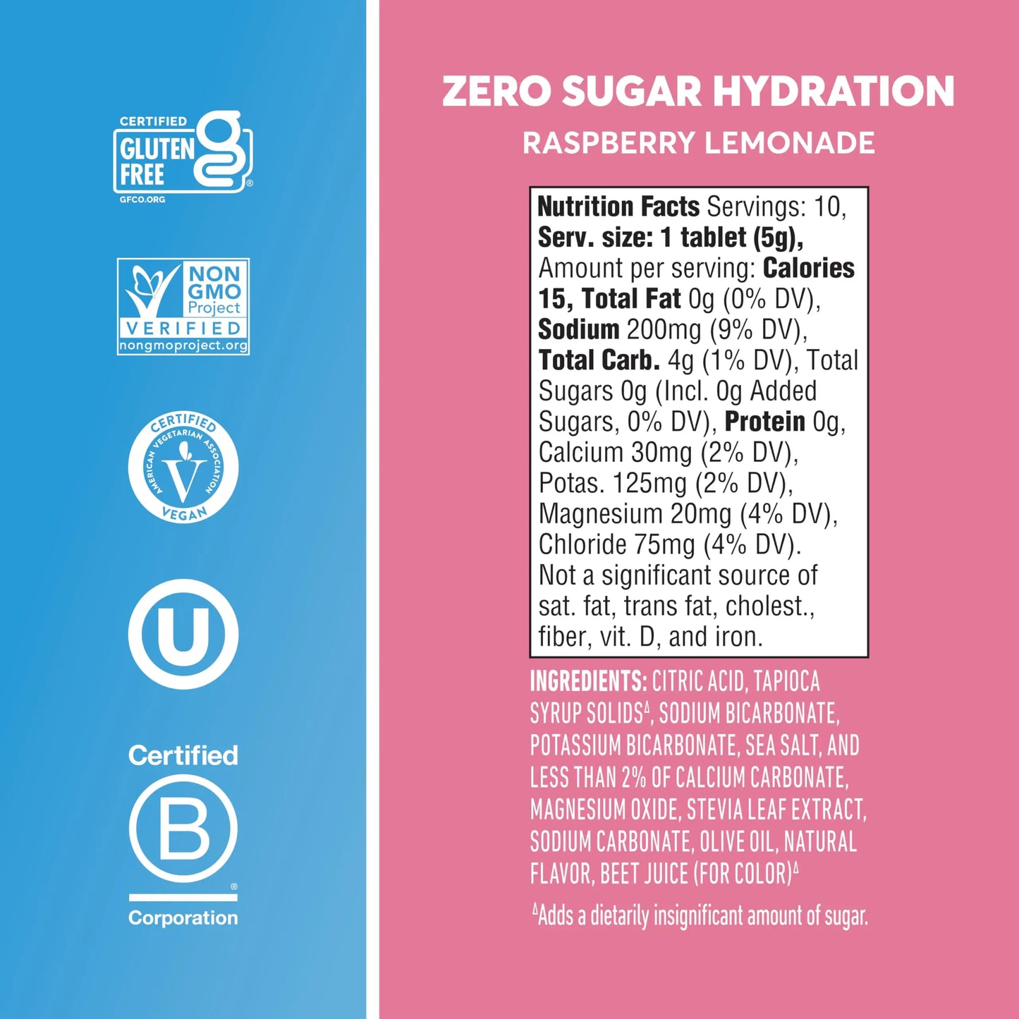 Nuun Zero Sugar Hydration Electrolyte Tablets - Sodium, Potassium, Chloride, Calcium, Magnesium, Light & Delicious Fruit Flavors, No Sugar, Gluten Free, Vegan, Nuun