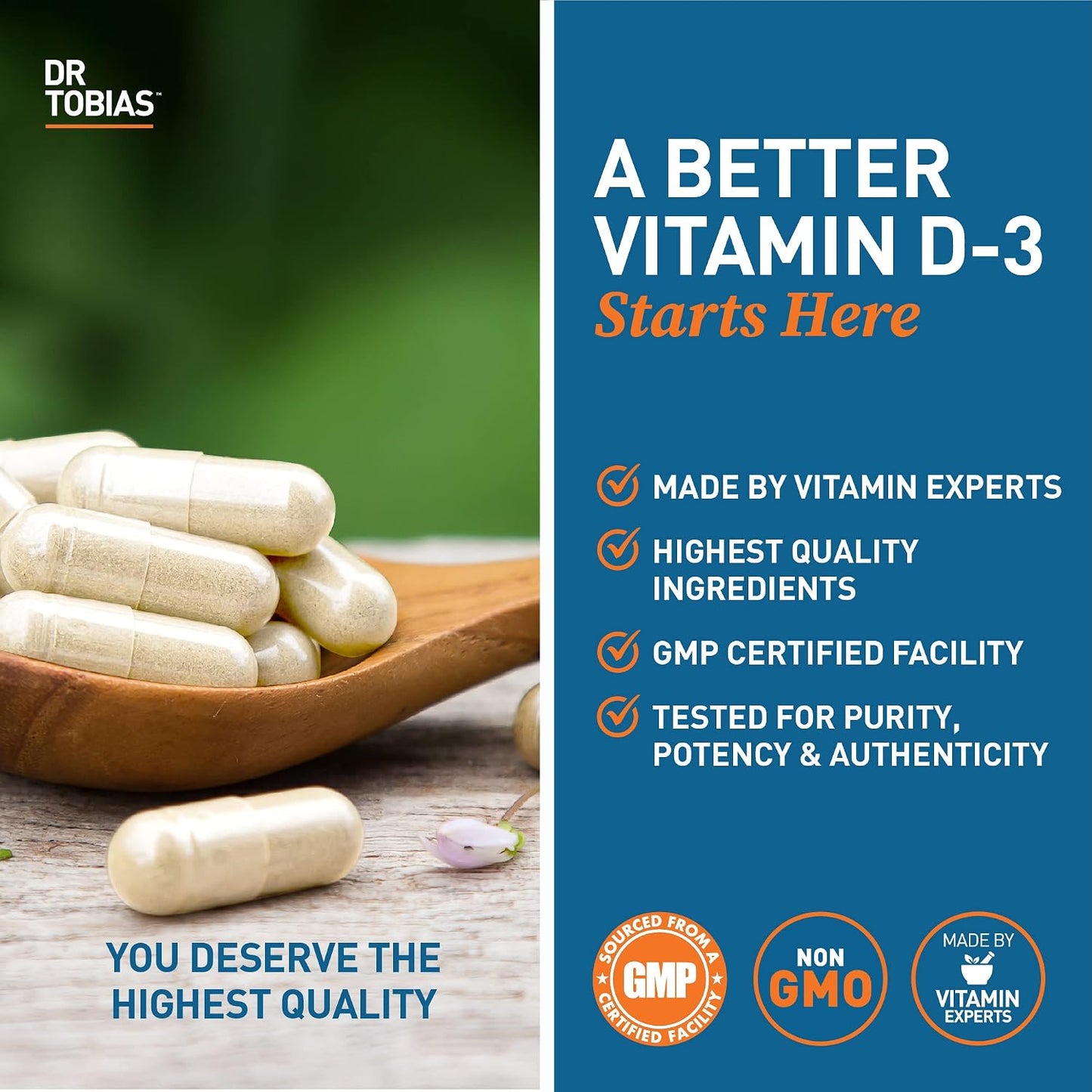Dr. Tobias Colon 14 Day Cleanse and Vitamin D3 5000 IU Support Overall Health, Immune System and Digestive System. Non-GMO Gut Cleanse and Vitamin for Men & Women.