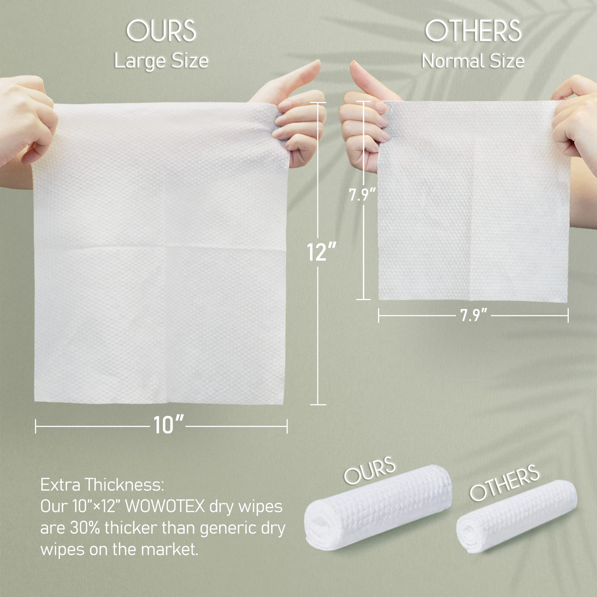 WOWOTEX Disposable Face Towels, Ultra Soft Thick Clean Facial Towels 1 Box WOWOTEX