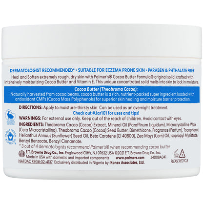 Palmer's Solid Body Lotion, Cocoa Butter Formula with Vitamin E (7.25 Oz) Palmer's