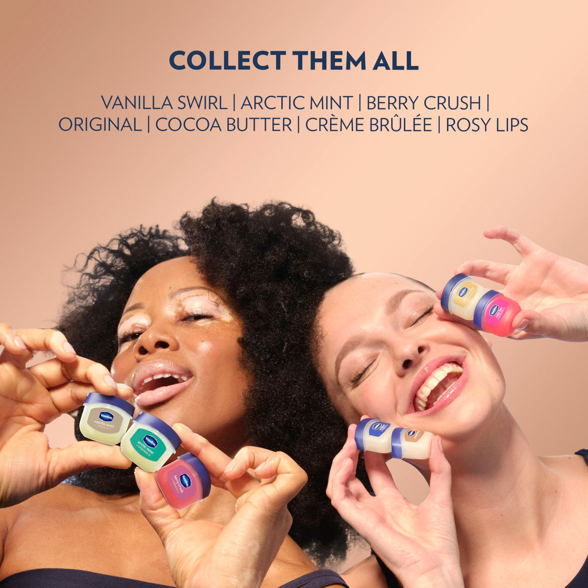 Vaseline Lip Therapy Cocoa Butter Mini Lip Balm For Dry Lips 0.5oz 2ct Vaseline