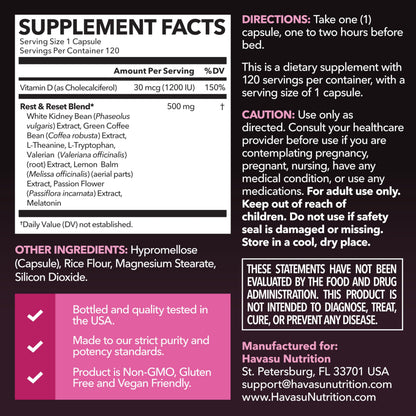 Night Time Fat Burner for Women, Belly Fat & Weight Loss Support, 60 Count | Appetite Suppressant and Overnight Metabolism Booster with Melatonin for Women, Vegan, Gluten Free, 60 Servings Gsupps Australia