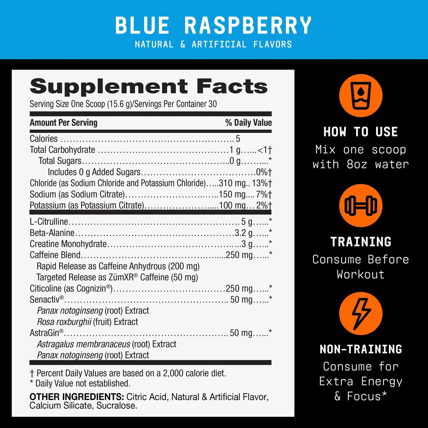 BEYOND RAW LIT V2 Clinical Strength Pre Workout Powder, Hits Harder, Bigger Pumps, Caffeine, L-Citrulline, Creatine, Blue Raspberry, 30 Servings BEYOND RAW