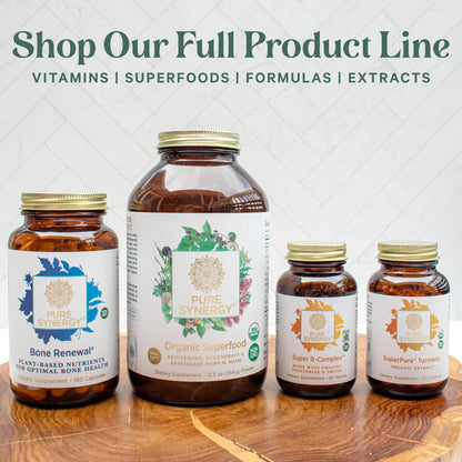 PURE SYNERGY Pure Radiance C | Organic Vitamin C Capsules | 100% Natural, Whole Food, Non-GMO Supplement with Organic Camu Camu PURE SYNERGY
